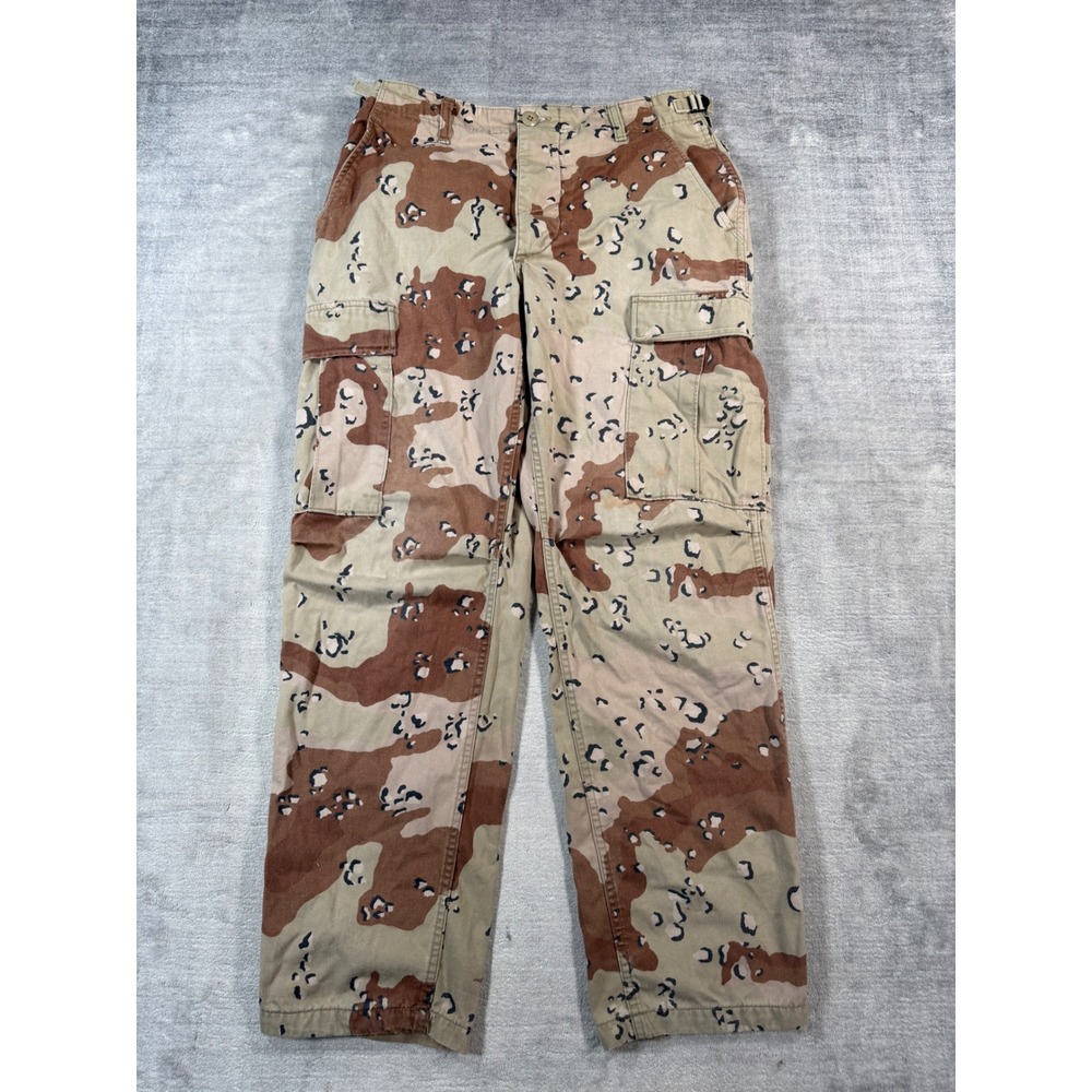 Vtg Military Pants Mens Small Desert Camo Cargo Chocolate Chip BDU Trousers